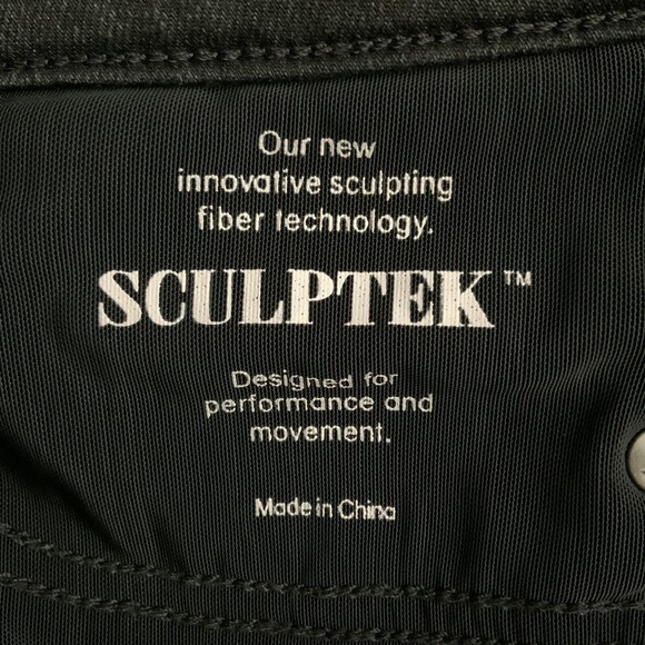 Athleta Sculptek Jeans Black Ultra Skinny Moto Zip Hem 6 - Picture 6 of 12